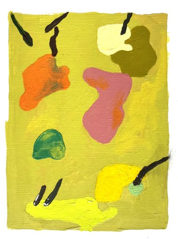 Sketchbook page, further colour and figure study
